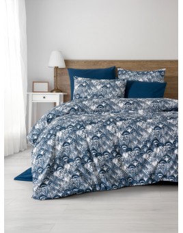 ETEHOMETEX Çift Kişilik Ranforce Pamuklu Lastikli Çarşaflı Nevresim Takımı KAİ 8696474232056